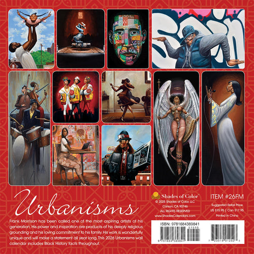 Afrocentric Urbanisms 2026 Wall Calendar | FashionMojos.com